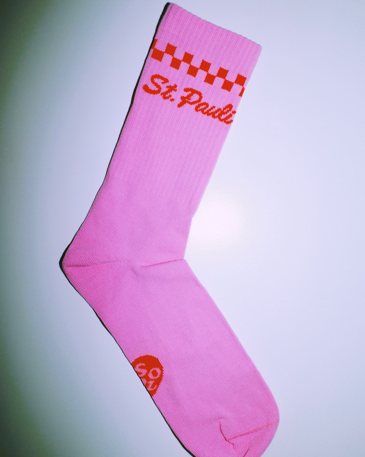 St. Pauli Socks - Pink Red Check