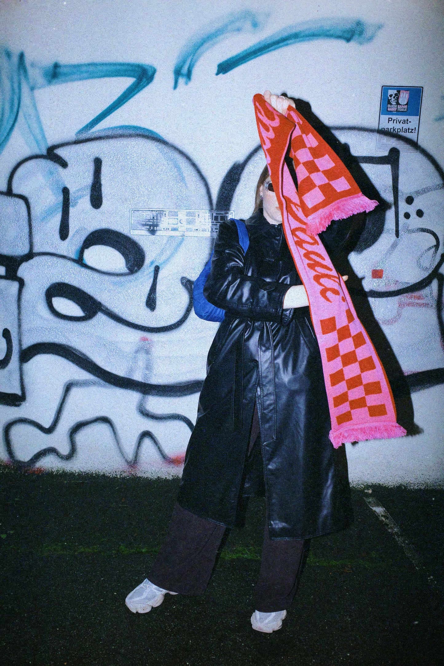 St. Pauli Scarf - "The Classic" Pink & Red