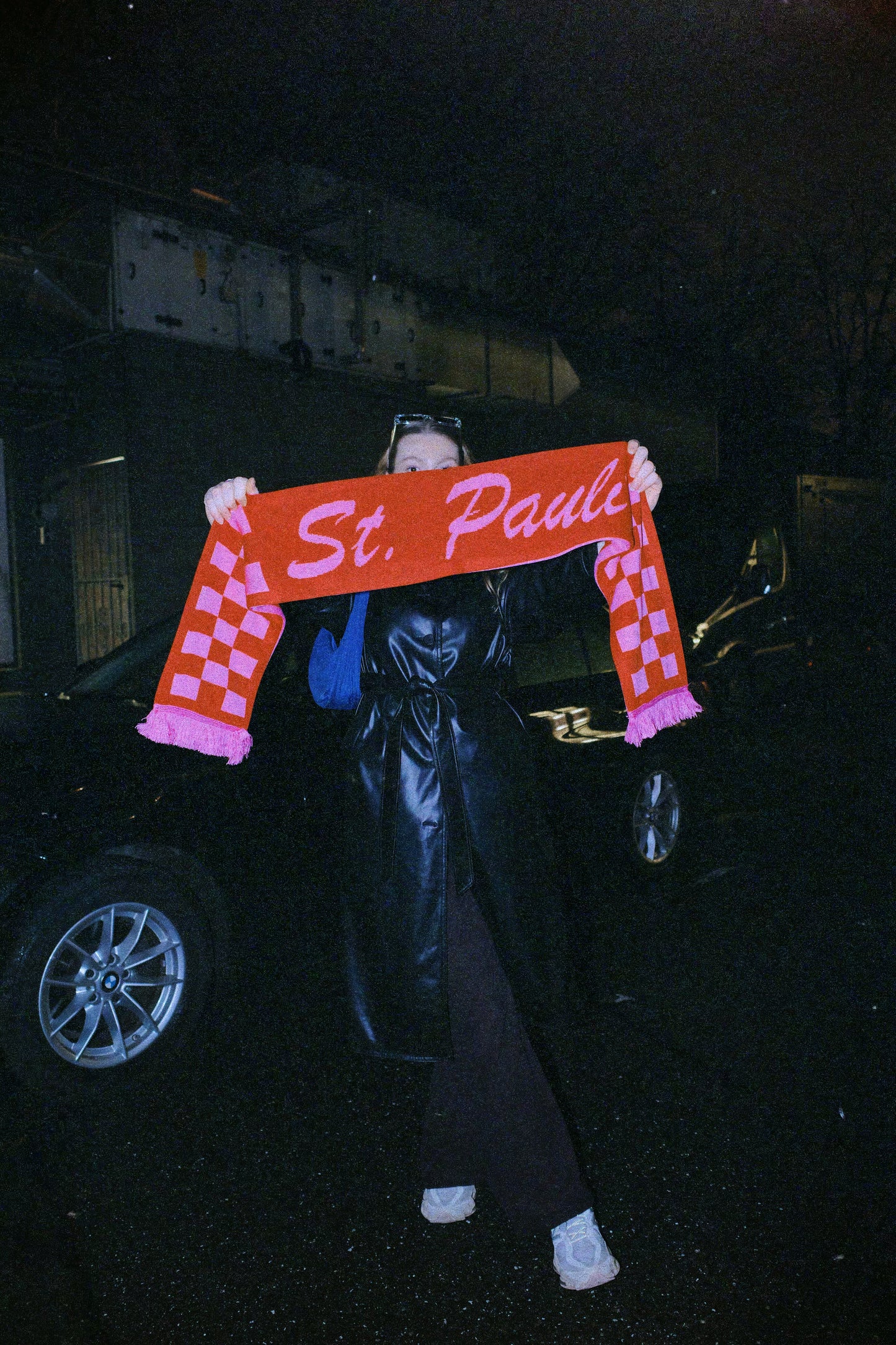 St. Pauli Scarf - "The Classic" Pink & Red