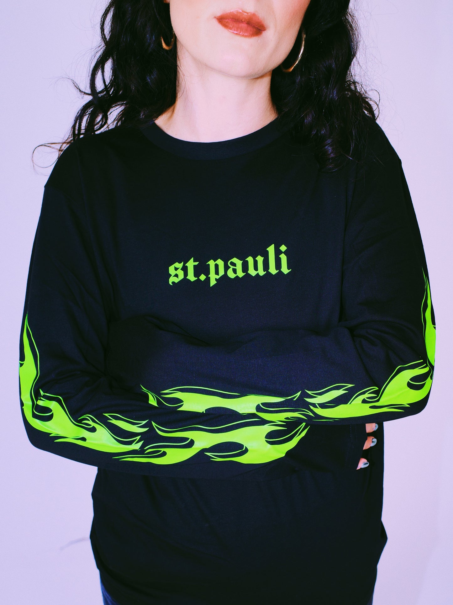 St. Pauli Flame Long Sleeve - Black Green