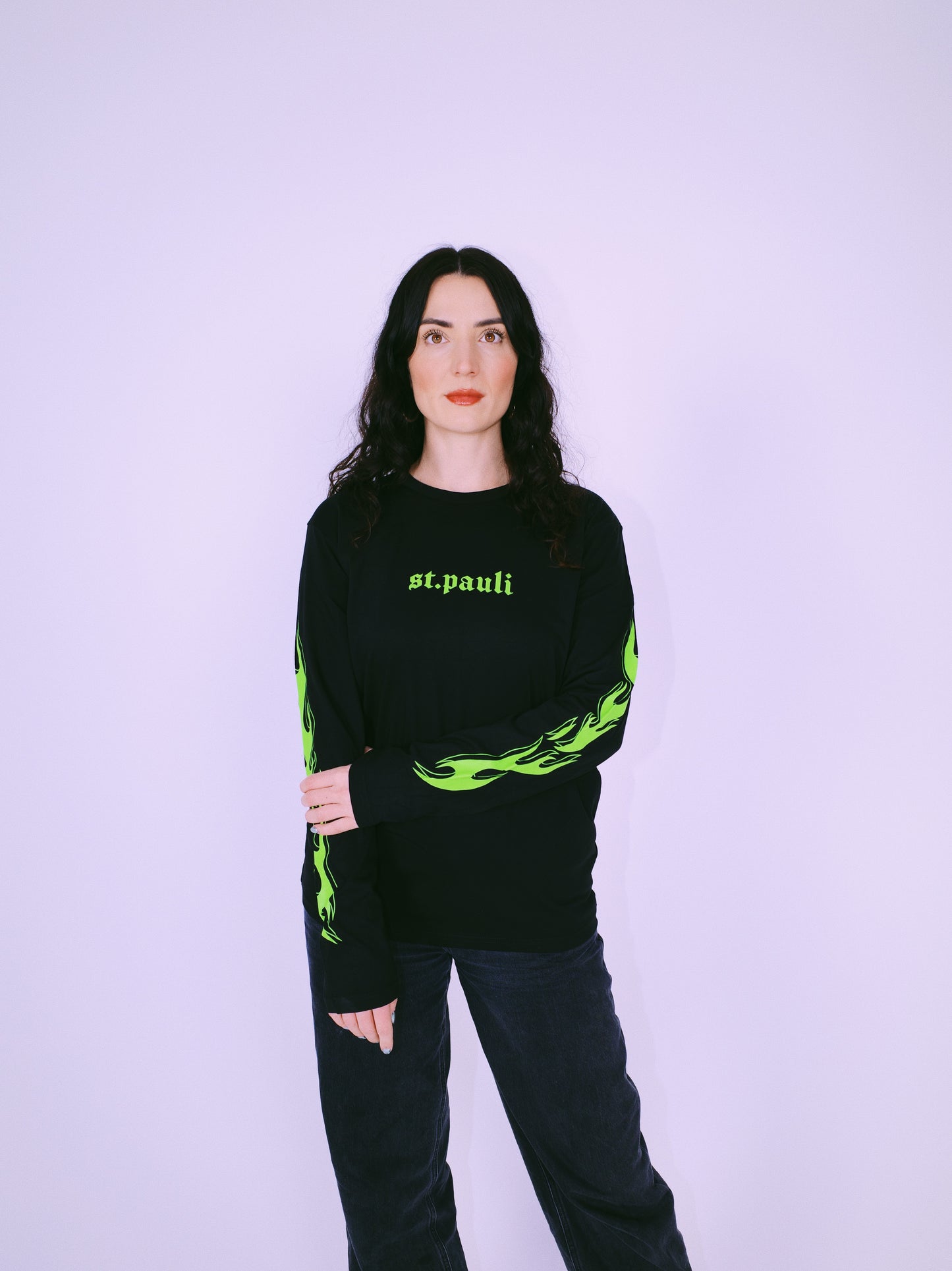 St. Pauli Flame Long Sleeve - Black Green