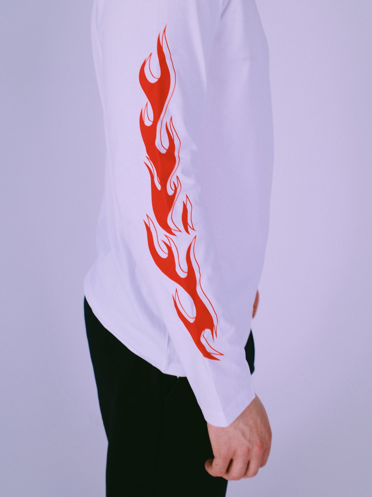 St. Pauli Flame Long Sleeve - White Red