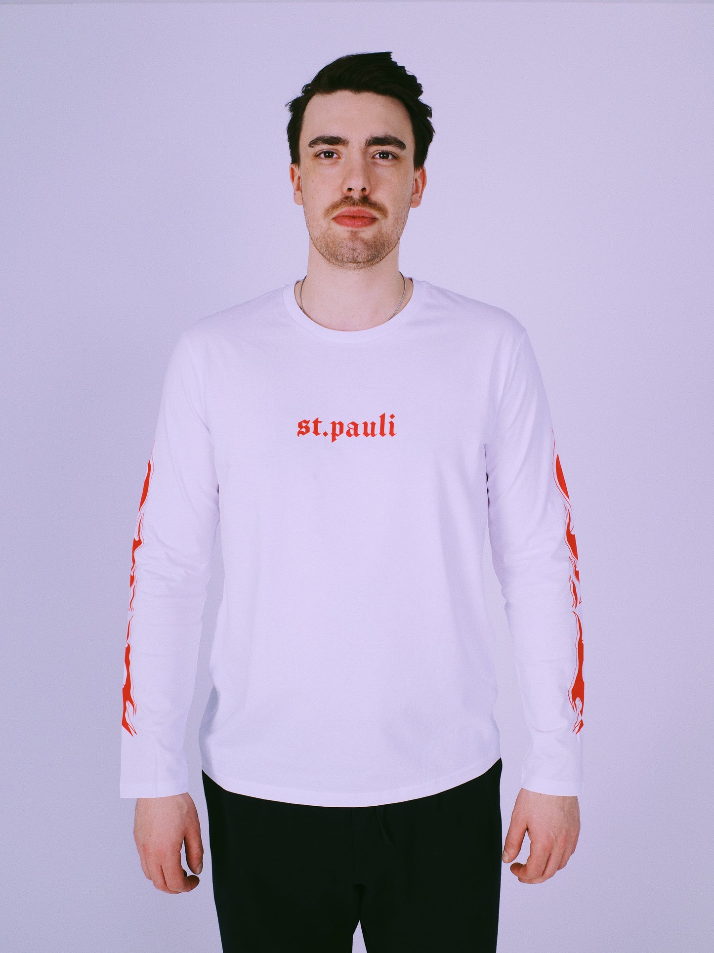 St. Pauli Flame Long Sleeve - White Red