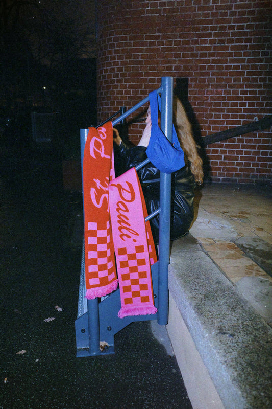 St. Pauli Scarf - "The Classic" Pink & Red